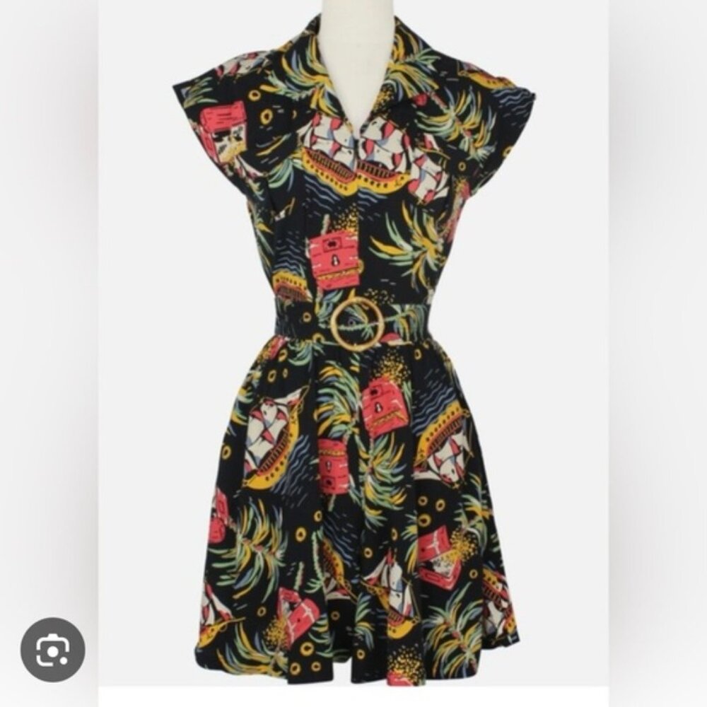 Trashy Diva Pirate Treasure Romper size 14 (includes belt) - Picture 5 of 5